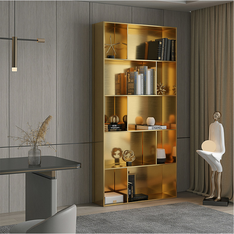 Stainless steel bookshelf