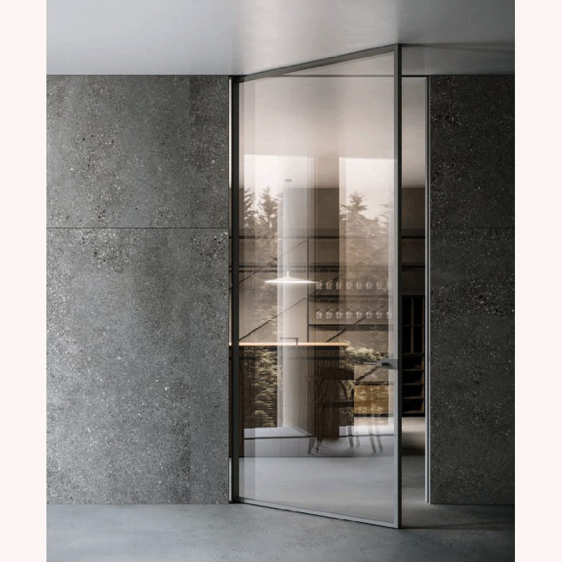 Stainless steel plate door
