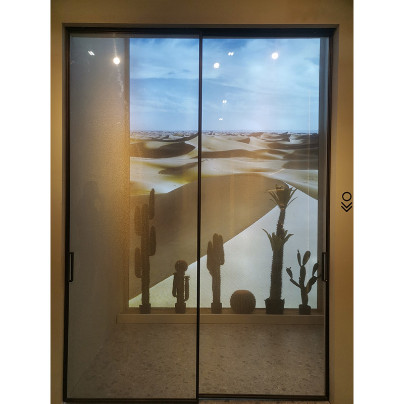 Stainless steel sliding door